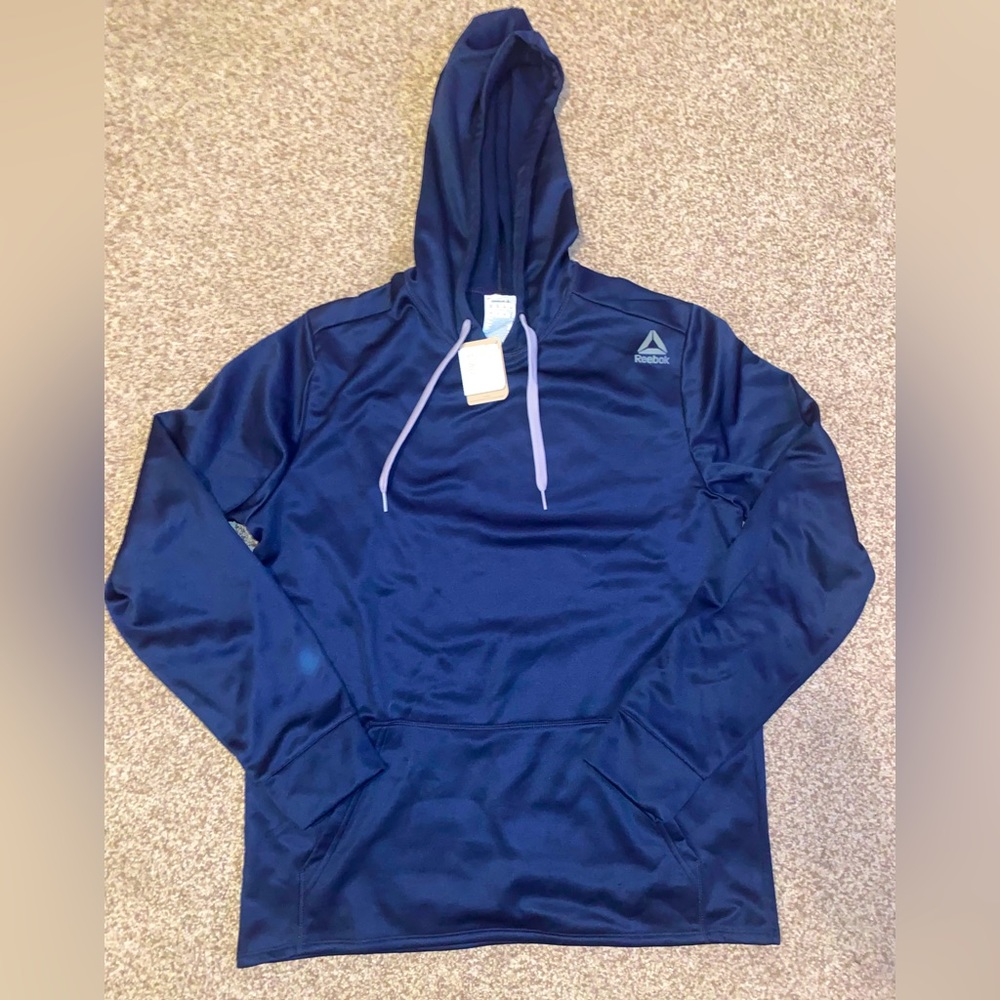 Reebok Navy Hoodie Sweatshirt